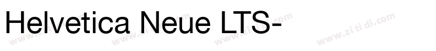 Helvetica Neue LTS字体转换